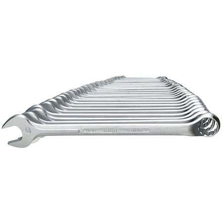 Gedore Combination Wrench Set, 26 pcs., 6-32mm, SAE or Metric: Metric 1 B-026